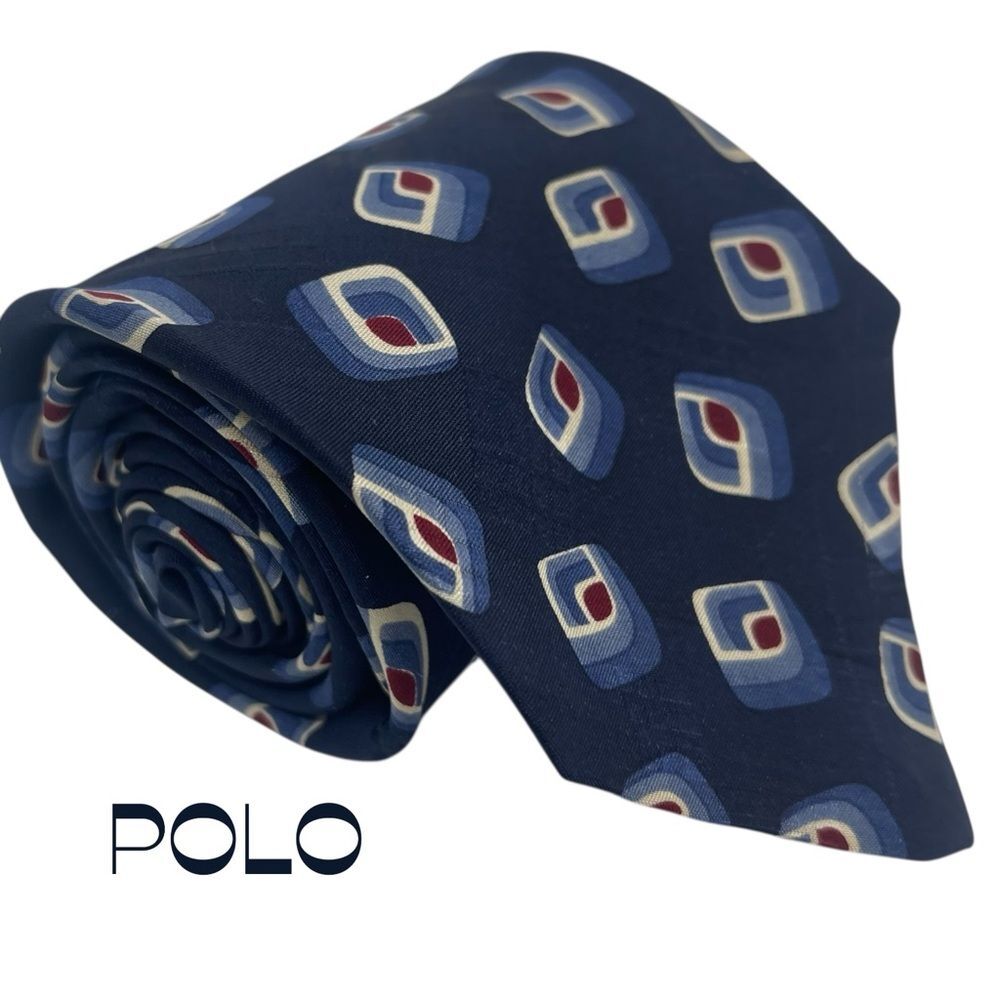 Polo Ralph Lauren Navy Burgundy Luxury Necktie